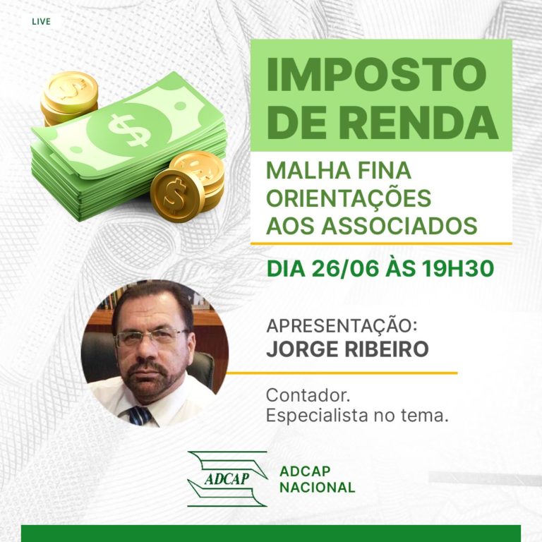 Live: Imposto de Renda - ADCAP